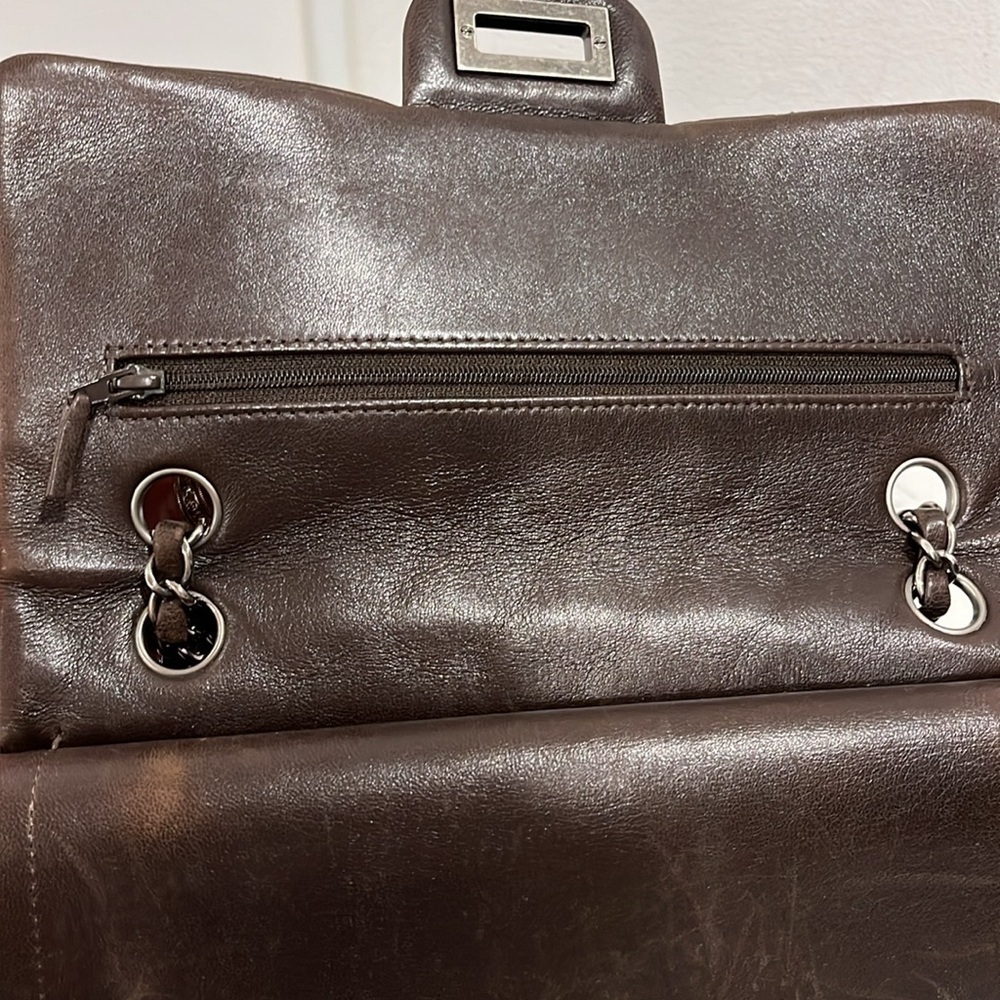 Chanel Double Flap Lambskin leather bag - Picture 10 of 14